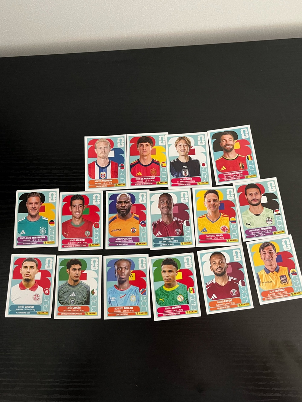Collection of FIFA 26 International Soccer Sticker Cards